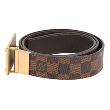 Load image into Gallery viewer, LOUIS VUITTON Belt・Inventour Reversible Size 95/38 BrownM9677 Damier Ebene Canvas