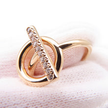 Load image into Gallery viewer, HERMES Echappee Ring Size PM/#51/#11H219691B 18K Pink Gold