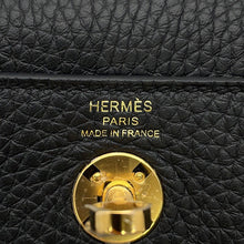 Load image into Gallery viewer, HERMES Lindy Black Taurillon Clemence Size Mini