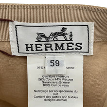 Load image into Gallery viewer, HERMES Cap Miles Size 59 Kraft Cotton97% Polyurethane3%