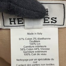 Load image into Gallery viewer, HERMES Cap Miles Size 59 Kraft Cotton97% Polyurethane3%