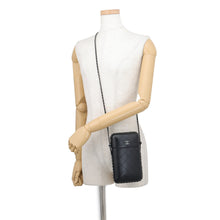 Load image into Gallery viewer, CHANEL Matelasse Shoulder Phone Pouch BlackA94471 Calf Leather