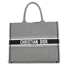 Load image into Gallery viewer, Dior Book Tote Houndstooth White/BlackM1286ZRPI_M081 Canvas Size Large