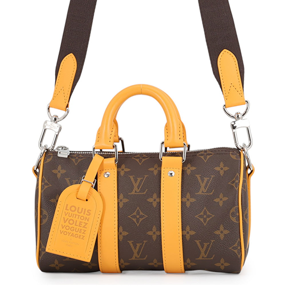 LOUIS VUITTON Keepall Bandouliere SaffronYellowM12733 Monogram