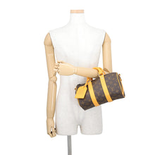 Load image into Gallery viewer, LOUIS VUITTON Keepall Bandouliere SaffronYellowM12733 Monogram Macassar Canvas Size 25