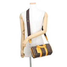 Load image into Gallery viewer, LOUIS VUITTON Keepall Bandouliere SaffronYellowM12733 Monogram Macassar Canvas Size 25