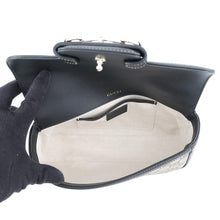 Load image into Gallery viewer, GUCCI Horsebit1955 Soft Small Top Handle Bag Beige/Black815206 GG Supreme Leather