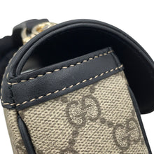 Load image into Gallery viewer, GUCCI Horsebit1955 Soft Small Top Handle Bag Beige/Black815206 GG Supreme Leather