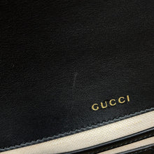 Load image into Gallery viewer, GUCCI Horsebit1955 Soft Small Top Handle Bag Beige/Black815206 GG Supreme Leather
