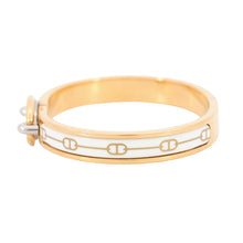将图像加载到图库查看器中,HERMES Mini Clic Chaine d'Ancre Gold/White Gold Plated