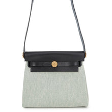 Load image into Gallery viewer, HERMES Herbag zip Black/Vert Moyen Toile H Vache Hunter Leather Size Mini