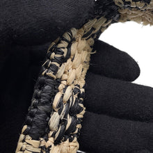 Load image into Gallery viewer, LOEWE font tote Natural/BlackALF1V46X10 Raffia Leather Size Mini