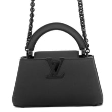 将图像加载到图库查看器中,LOUIS VUITTON Capucines EW All BlackM23955 MattCalf Leather Size MINI