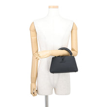 将图像加载到图库查看器中,LOUIS VUITTON Capucines EW All BlackM23955 MattCalf Leather Size MINI