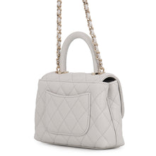 Load image into Gallery viewer, CHANEL Coco handle Light GrayAP4244-B05061-U1117 Caviar Leather Size Mini mini