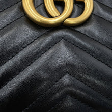 Load image into Gallery viewer, GUCCI GG Marmont ChainShoulder Bag Black447632 Leather Size Small