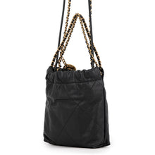 Load image into Gallery viewer, CHANEL CHANEL22 ChainShoulder Bag BlackAS3980 Caviar Leather Size Mini