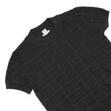 Load image into Gallery viewer, HERMES Short sleeve Knit Size 34 Black Silk99% Polyamide1%