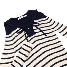 Load image into Gallery viewer, Dior Striped Sailor Knit Size 36 Navy/White214S27AM731 Cotton100%