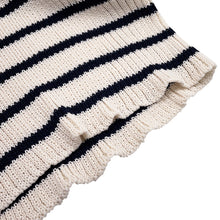 Load image into Gallery viewer, Dior Striped Sailor Knit Size 36 Navy/White214S27AM731 Cotton100%