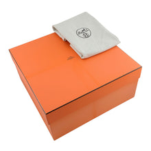 Load image into Gallery viewer, HERMES Garden Party Electric Caramel/Ecru/Beige/Ebene Toile H Negonda Leather Size PM
