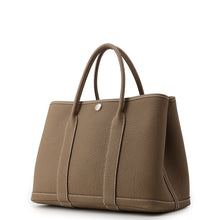 将图像加载到图库查看器中,HERMES Garden Party Etoupe Negonda Leather Size TPM