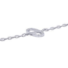 将图像加载到图库查看器中,HERMES Chaine d'Ancre Contour Diamond Bracelet Size SHH123405B 18K White Gold