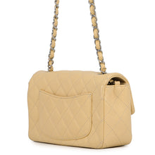 将图像加载到图库查看器中,CHANEL Mini Matelasse Single Flap Single Chain Shoulder Bag BeigeA69900 Caviar Leather Size 20