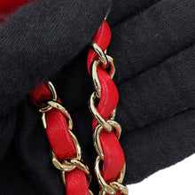 Load image into Gallery viewer, CHANEL Mini Matelasse Single Flap Single Chain Shoulder Bag RedA35200 Lambskin Size 17