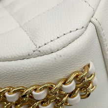 Load image into Gallery viewer, CHANEL Matelasse ChainShoulder camera bag White Caviar Leather