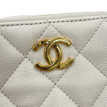 Load image into Gallery viewer, CHANEL Matelasse ChainShoulder camera bag White Caviar Leather