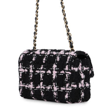 Load image into Gallery viewer, CHANEL Matelasse Single Flap Chain Shoulder Bag Black/PinkA69900-B21633-U2618 Tweed Size 20