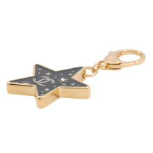 Load image into Gallery viewer, CHANEL CC Logo Star Bag Charm BlackABG575 Gold Plated Faux Pearl