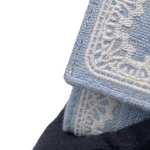 Load image into Gallery viewer, Dior Oblique Embroidery & Lace Tri-fold Compact Wallet Japan Limited Edition Light Blue/WhiteS2416PUKL_M259 Leather/Cotton