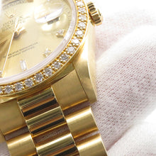 Load image into Gallery viewer, ROLEX Day-Date Diamond Bezel W36mm 18K Yellow Gold Champagne Dial18348A