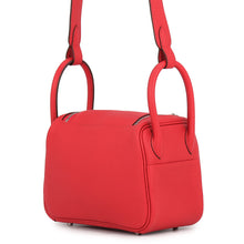 Load image into Gallery viewer, HERMES Lindy Rouge Ladue Taurillon Clemence Size Mini