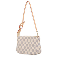 将图像加载到图库查看器中,LOUIS VUITTON Pochette Accessoires PinkN40915 Damier Azur