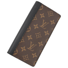 将图像加载到图库查看器中,LOUIS VUITTON Portefeuille Brazza NoirM69410 Monogram Macassar Canvas