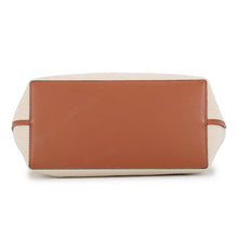 Load image into Gallery viewer, LOEWE Anagram Tote Bag Beige/BrownA717S72X06 Canvas Leather Size Small