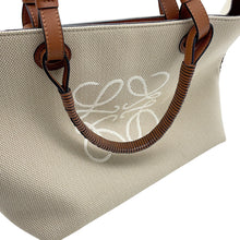 Load image into Gallery viewer, LOEWE Anagram Tote Bag Beige/BrownA717S72X06 Canvas Leather Size Small