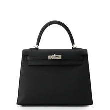 Load image into Gallery viewer, HERMES Kelly Sellier Black Epsom Size 25