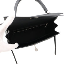 Load image into Gallery viewer, HERMES Kelly Sellier Black Epsom Size 25