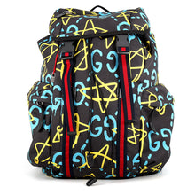 Load image into Gallery viewer, GUCCI Ghost Backpack Black/Multicolor429037 Nylon Canvas