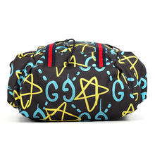 Load image into Gallery viewer, GUCCI Ghost Backpack Black/Multicolor429037 Nylon Canvas