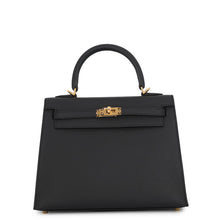 将图像加载到图库查看器中,HERMES Kelly Sellier Black Epsom Size 25