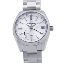 Load image into Gallery viewer, SEIKO Grand SEIKO Spring Drive GMT W40mm Stainless Steel Silver DialSBGE279