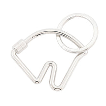 Load image into Gallery viewer, HERMES Cheval Key Ring Silver Metal