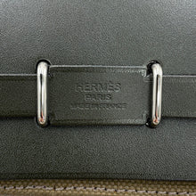 Load image into Gallery viewer, HERMES Herbag zip Vert Olive/Khaki Vache Hunter Leather Toile Military Size Mini