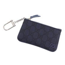 将图像加载到图库查看器中,GUCCI Key pouch Dusty blue820666 GG Supreme Leather
