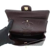 Load image into Gallery viewer, CHANEL Matelasse W flap WChainShoulder Bag BrownA01112 Caviar Leather Size 25